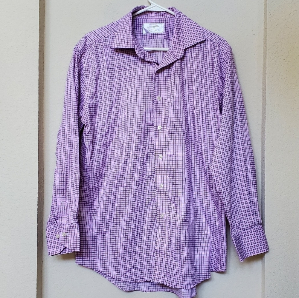Lorenzo Uomo Men's Dress Shirt.  Size 16 1/2 32-33